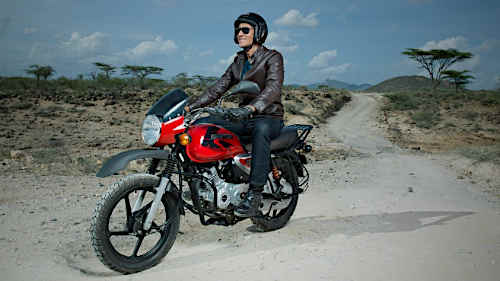 Красный мотоцикл Boxer 150
